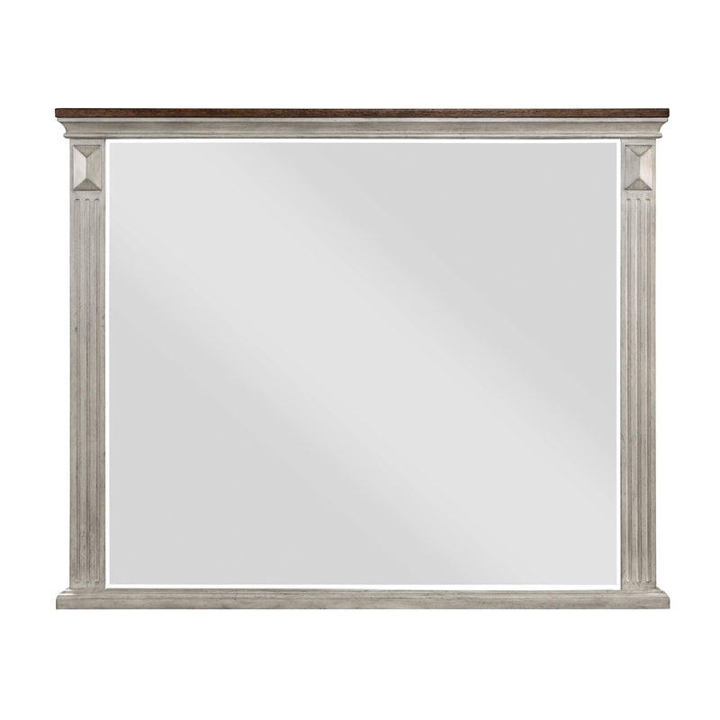 Marquette Mirror in Brown/Gray - 1449-6