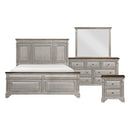 Marquette 4pc Set (QB+NS+DR+MR) in Brown/Gray - 1449-1*4