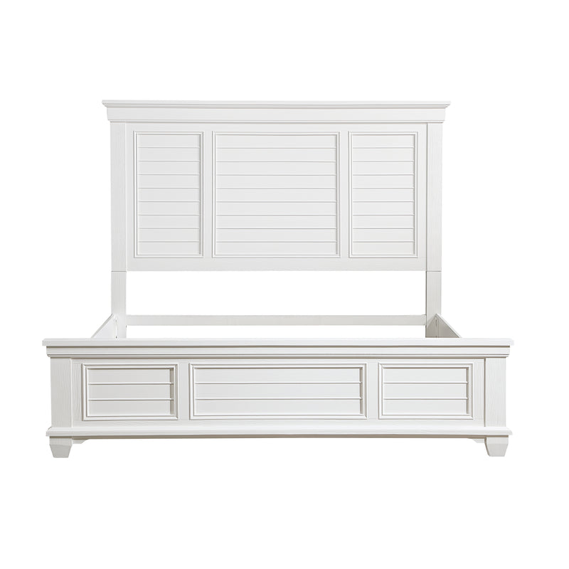 Mackinac Eastern King Bed in White - 1454K-1EK