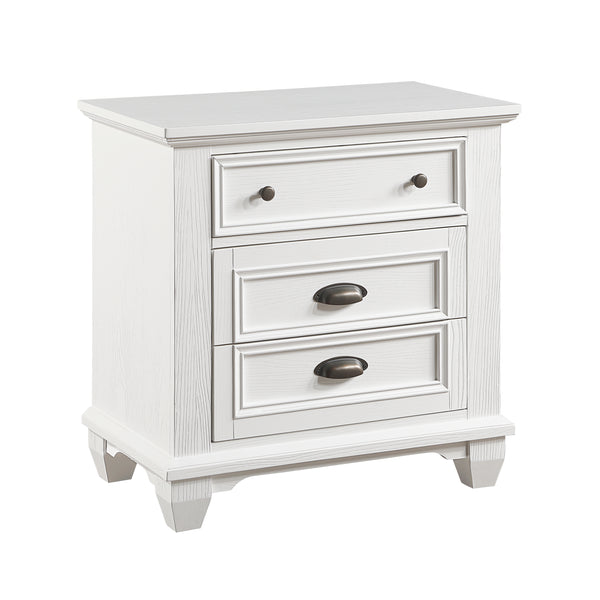 Mackinac Nightstand in White - 1454-4