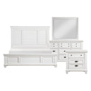 Mackinac 4pc Set (QB+NS+DR+MR) in White - 1454-1*4