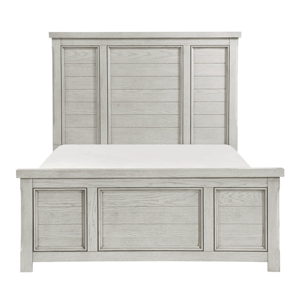 Providence Eastern King Bed in White - 1458K-1EK