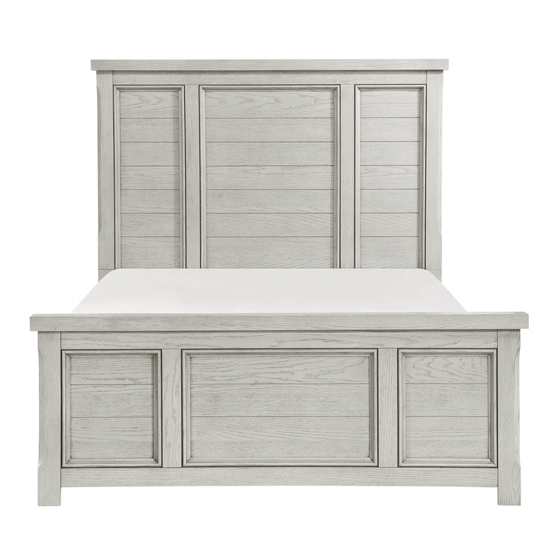 Providence Eastern King Bed in White - 1458K-1EK
