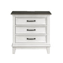 Chesterton Nightstand in Brown/White - 1463-4