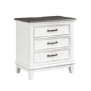 Chesterton Nightstand in Brown/White - 1463-4