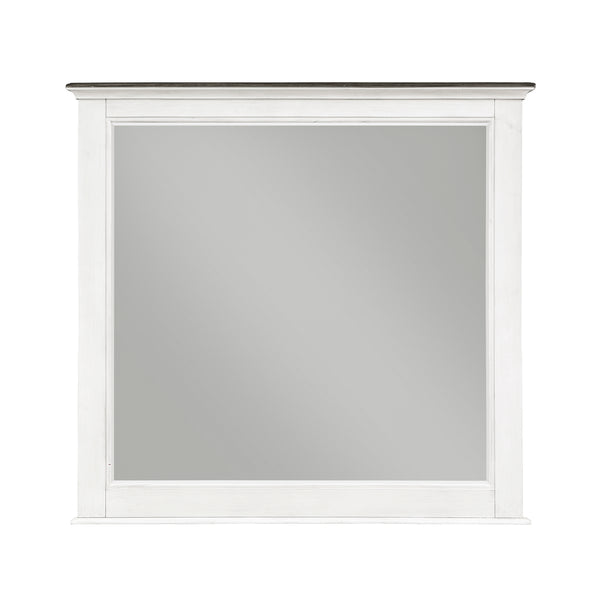Chesterton Mirror in Brown/White - 1463-6