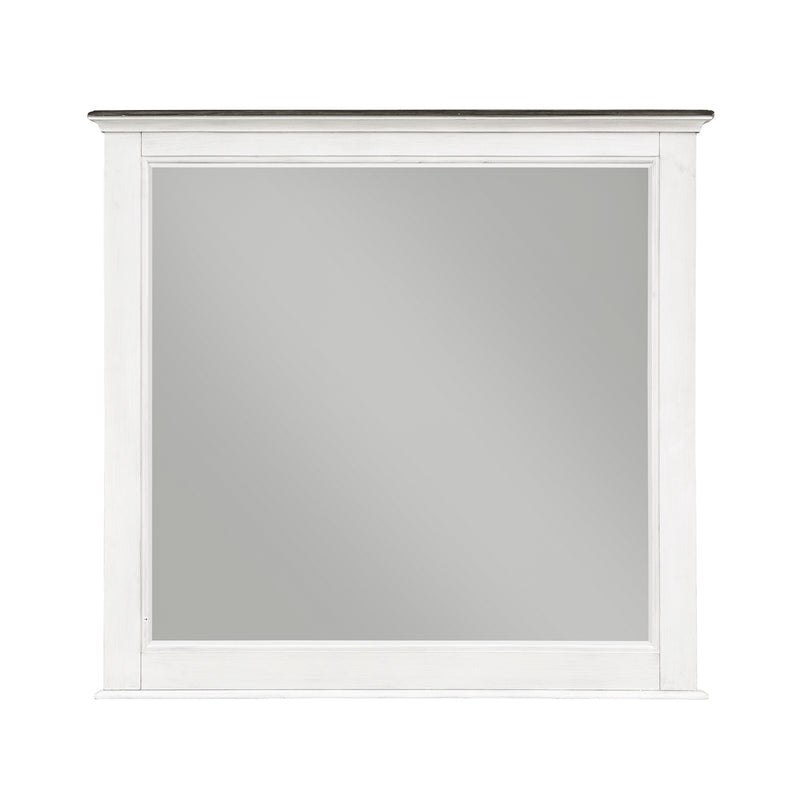 Chesterton Mirror in Brown/White - 1463-6