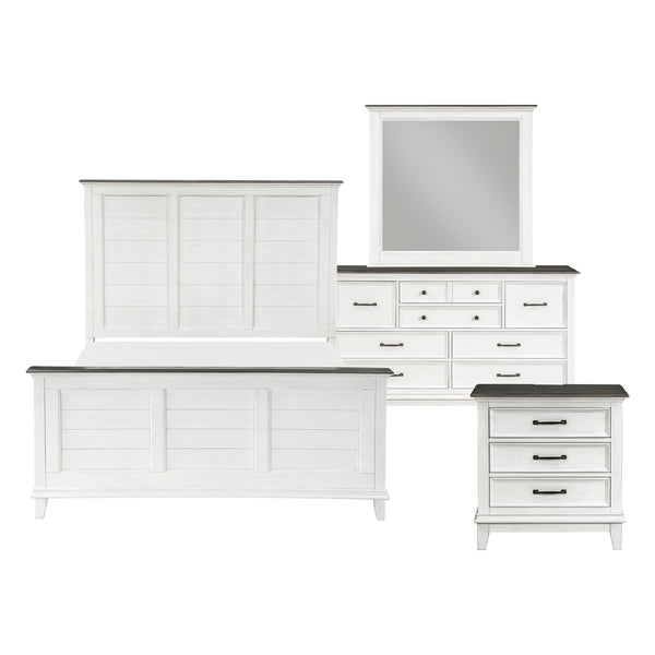 Chesterton 4pc Set (QB+NS+DR+MR) in Brown/White - 1463-1*4