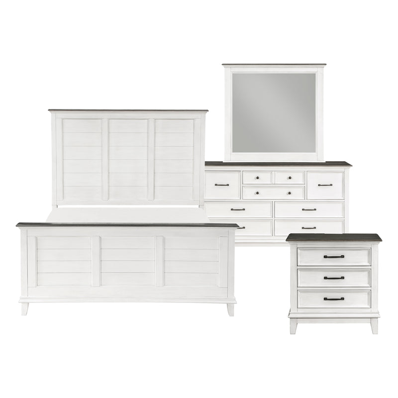 Chesterton 4pc Set (QB+NS+DR+MR) in Brown/White - 1463-1*4