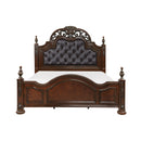 Adelina Eastern King Bed in Cherry - 1468K-1EK