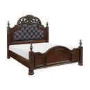 Adelina Eastern King Bed in Cherry - 1468K-1EK