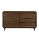 Astrid Dresser in Brown/Walnut - 1501-5