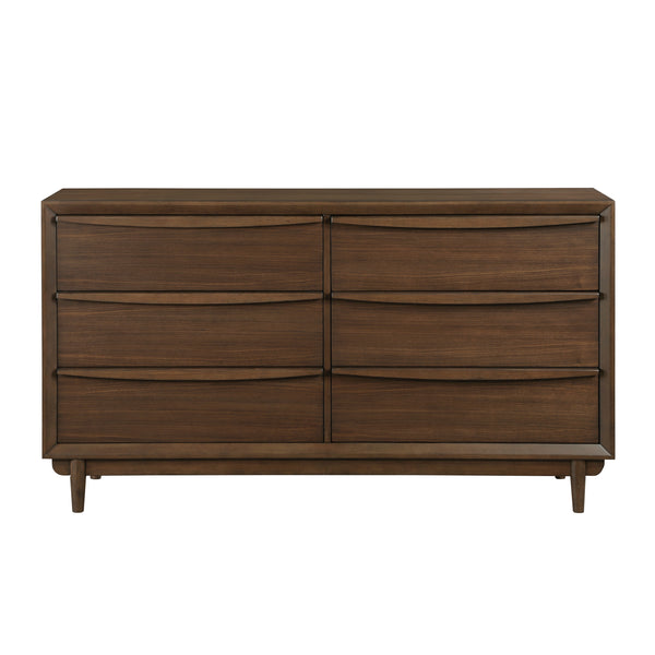 Astrid Dresser in Brown/Walnut - 1501-5