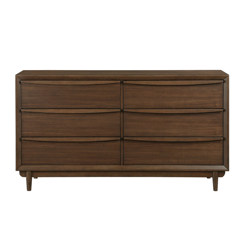 Astrid Dresser in Brown/Walnut - 1501-5