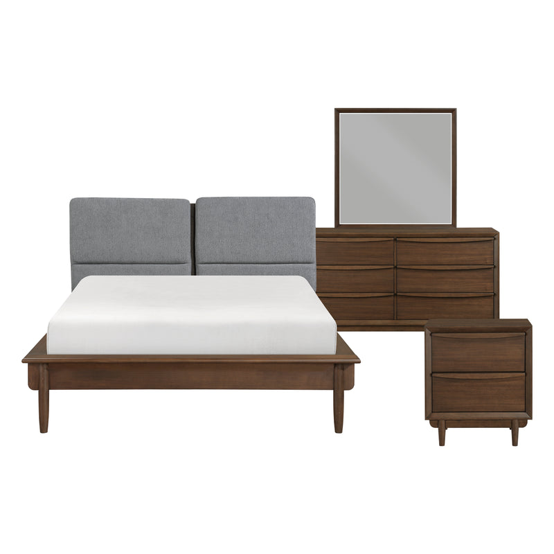 Astrid 4pc Set (QB+NS+DR+MR) in Brown/Walnut - 1501-1*4