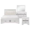 Luster 4pc Set (QB+NS+DR+MR) in White - 1505W-1*4