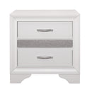 Luster Nightstand in White - 1505W-4