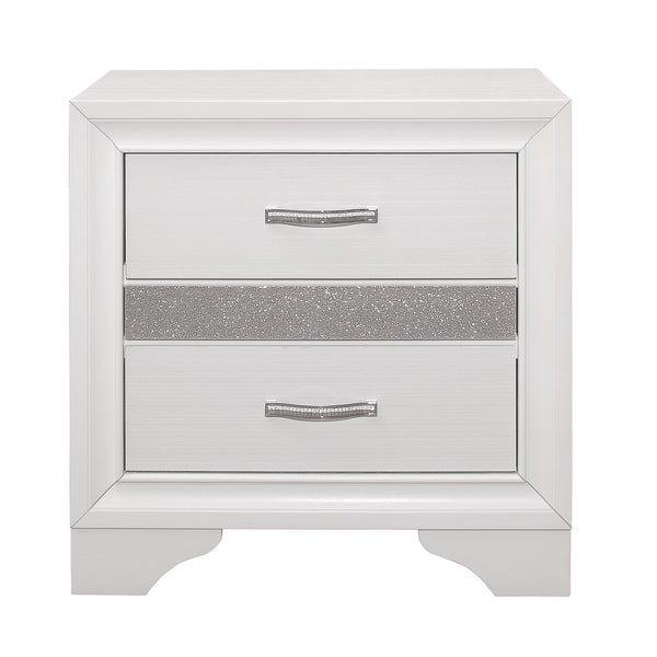 Luster Nightstand in White - 1505W-4