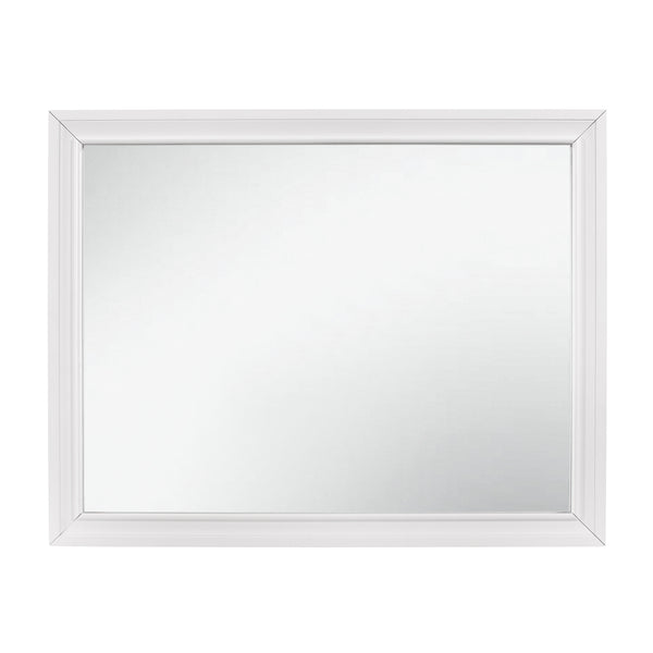 Luster Mirror in White - 1505W-6