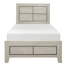Quinby Twin Bed in Brown - 1525T-1