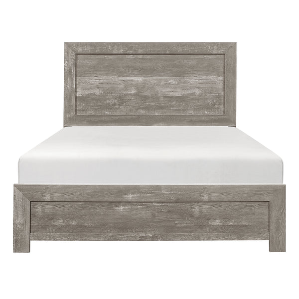 Corbin Eastern King Bed in a Box in Gray - 1534GYK-1EK
