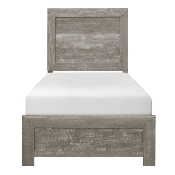 Corbin Twin Bed in a Box in Gray - 1534GYT-1