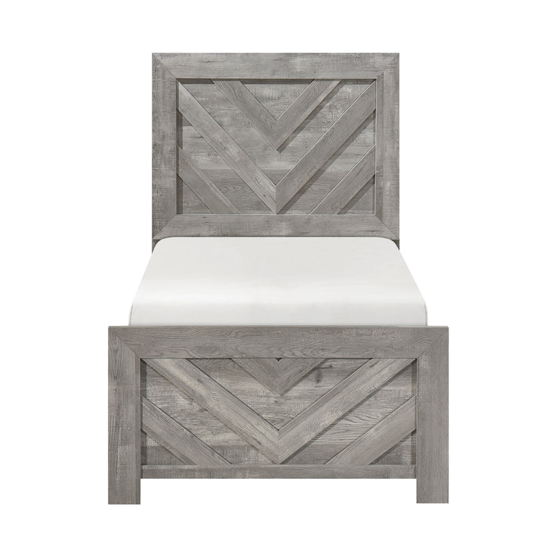 Corbin Twin Bed in Gray - 1534NPGYT-1