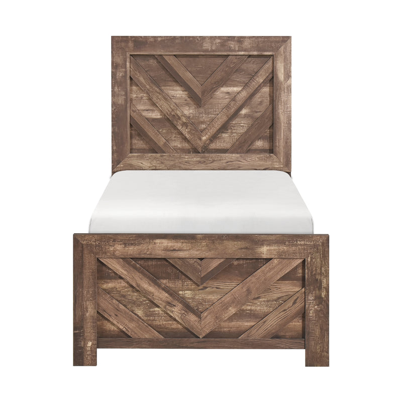 Corbin Twin Bed in Brown - 1534NPT-1