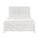 Corbin Queen Bed in White - 1534NPWH-1