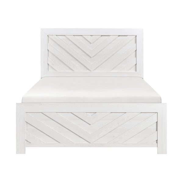Corbin Full Bed in White - 1534NPWHF-1