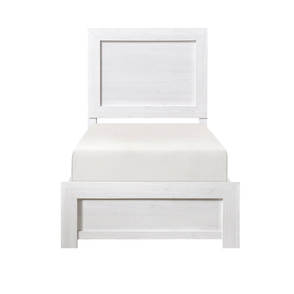 Corbin Twin Bed in a Box in White - 1534WHT-1