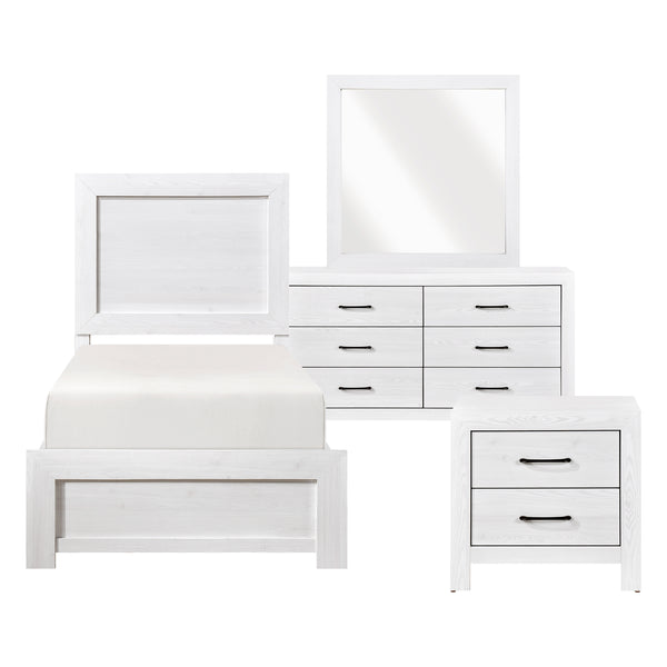 Corbin 4pc Set (TB+NS+DR+MR) in White - 1534WHT-1*4