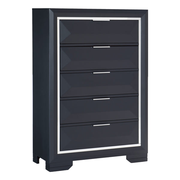 Rosemont Chest in Blue/Gold/Silver/Champagne - 1553-9