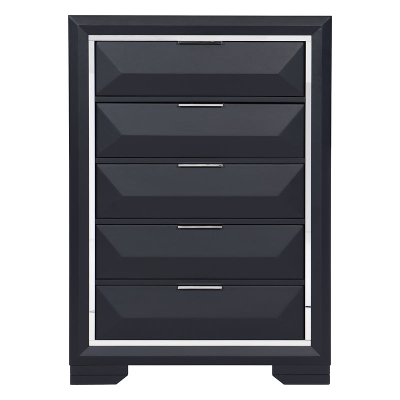 Rosemont Chest in Blue/Gold/Silver/Champagne - 1553-9