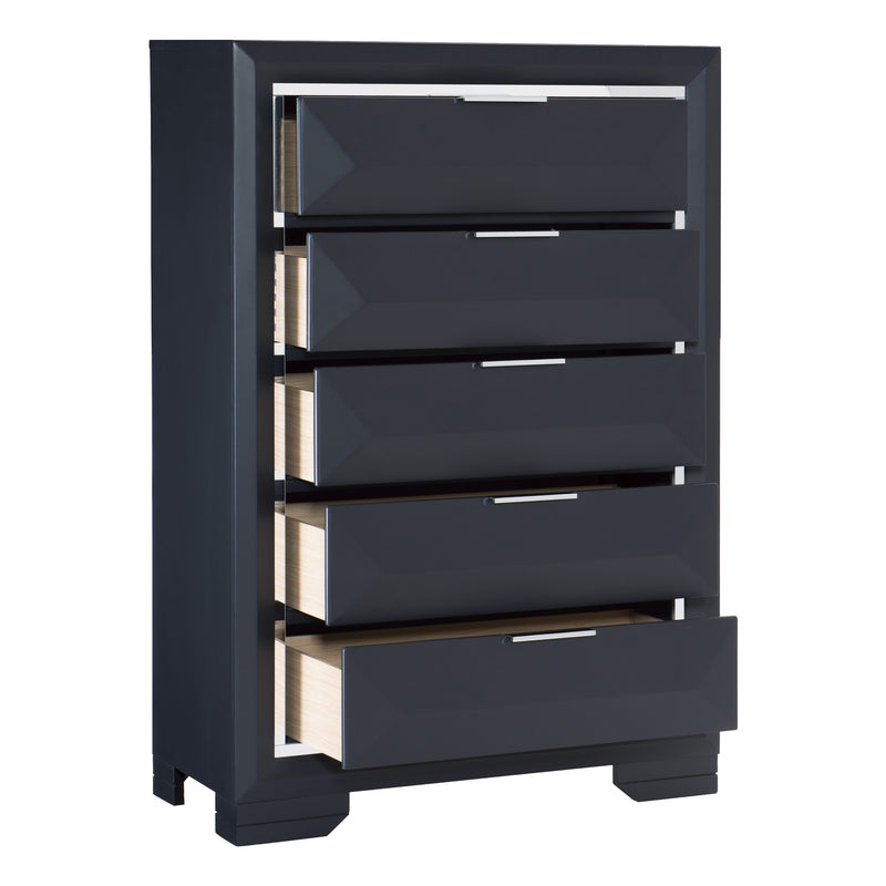 Rosemont Chest in Blue/Gold/Silver/Champagne - 1553-9