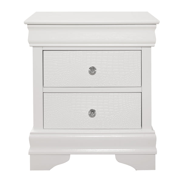 Lana Collection Nightstand in White - 1556W-4