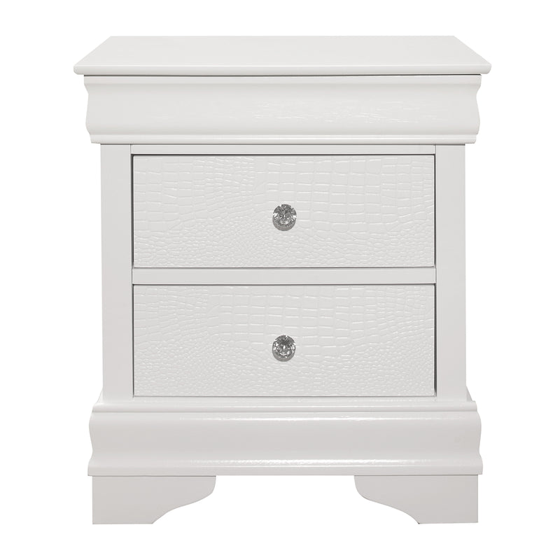 Lana Collection Nightstand in White - 1556W-4