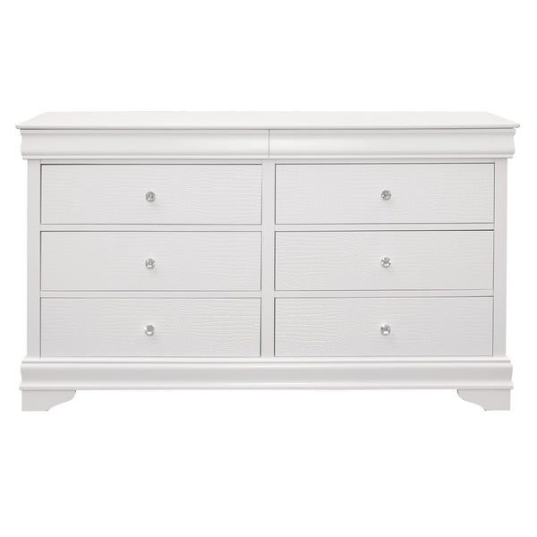 Lana Collection Dresser in White - 1556W-5