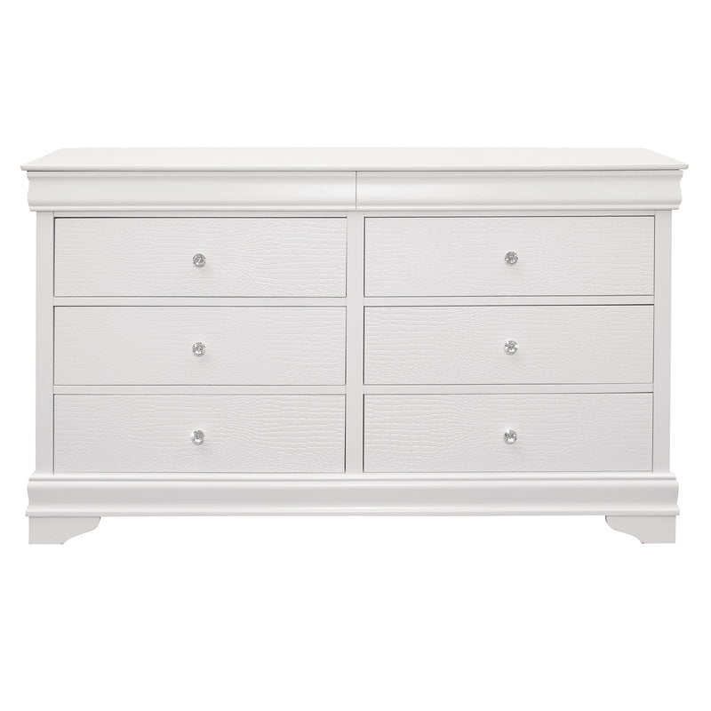 Lana Collection Dresser in White - 1556W-5