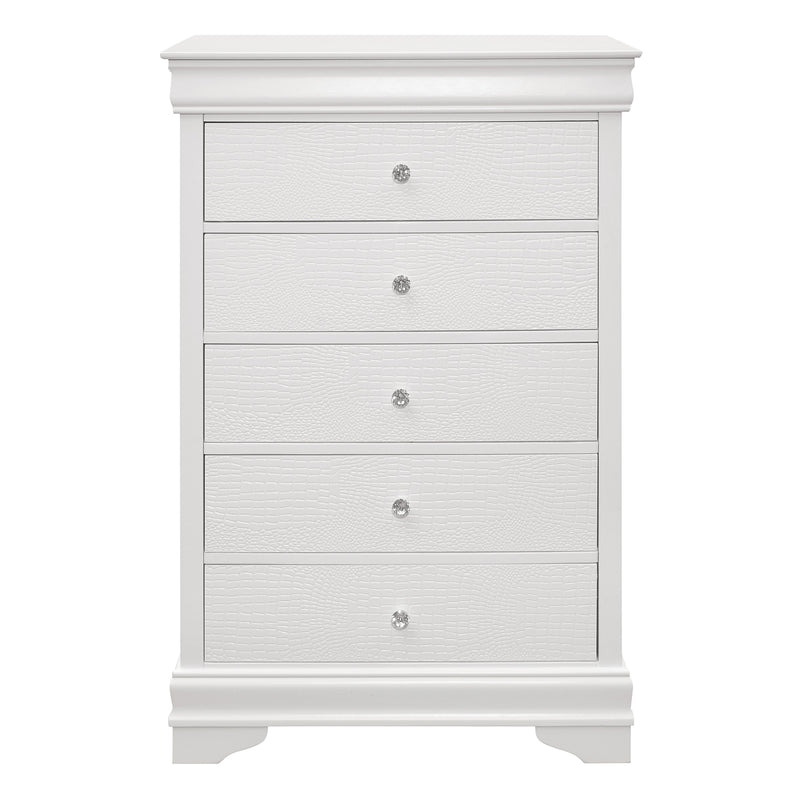 Lana Collection Chest in White - 1556W-9