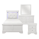 Lana Collection 4pc Set (TB+NS+DR+MR) in White - 1556WT-1*4