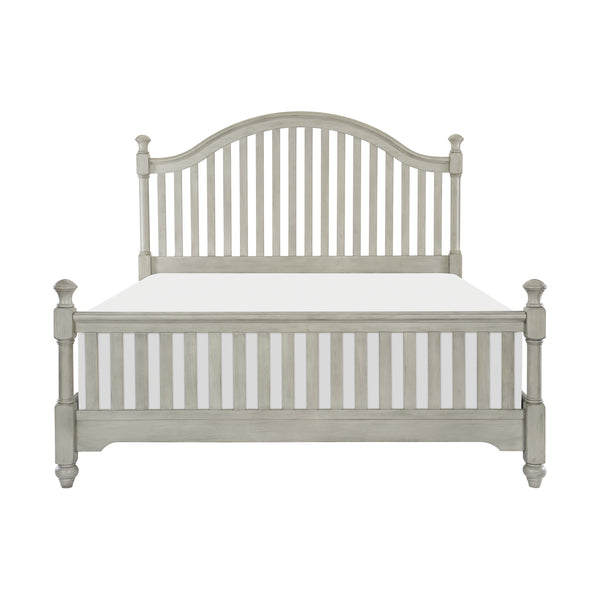Mossbrook Eastern King Bed in Gray/Brown - 1568K-1EK