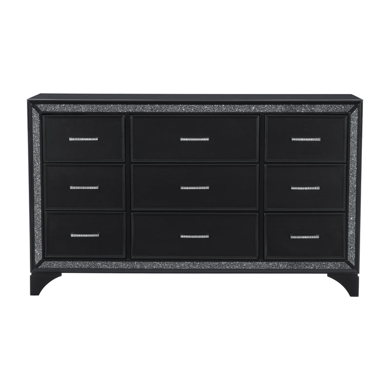 Salon Dresser in Black/Gold/Silver/Champagne - 1572BK-5
