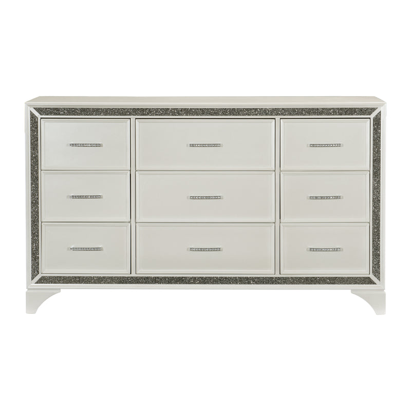 Salon Dresser in Gold/Silver/Champagne/White - 1572W-5