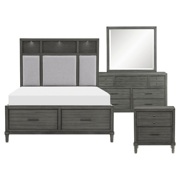 Wittenberry 4pc Set (QB+NS+DR+MR) in Gray - 1573-1*4