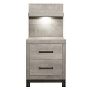 1577-4P-Bedroom (2) Night Stand with Wall Panel