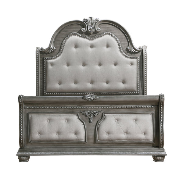 Bennington Eastern King Bed in Gray - 1583K-1EK