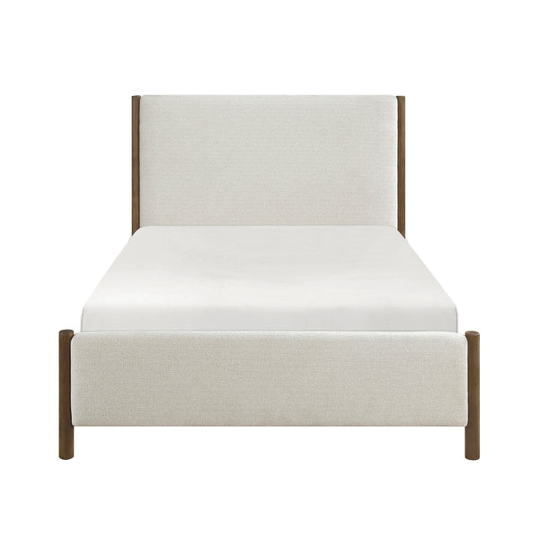 Julian Full Platform Bed in Beige/Brown - 1587F-1