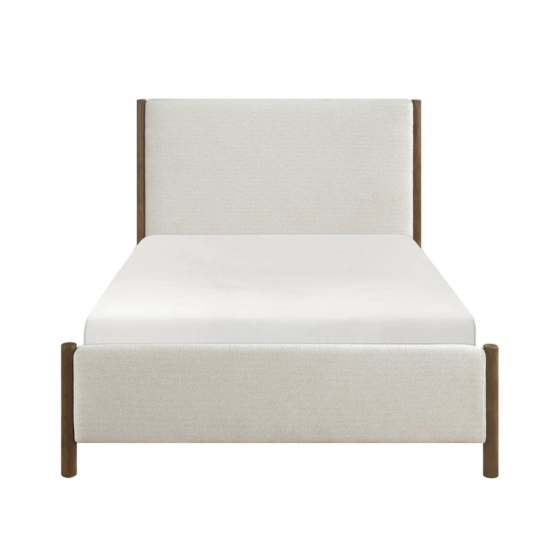 Julian Full Platform Bed in Beige/Brown - 1587F-1