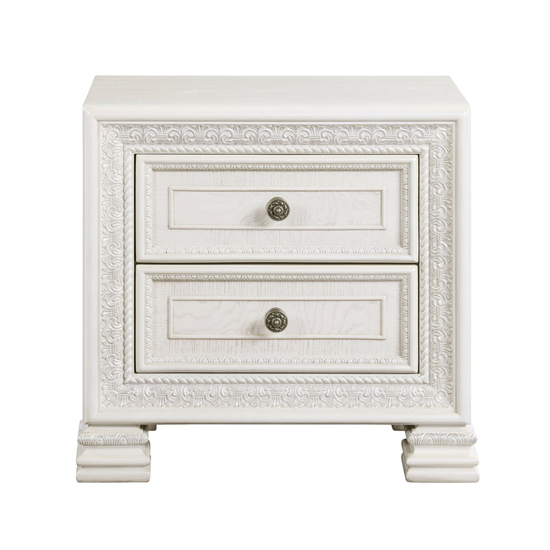 Theodora Nightstand in White - 1596-4